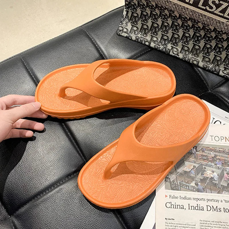 Classic Trendy Light Weight Breathable Casual Flop Sandals Women EVA Soft Anti-Slip Spring Summer Outdoor Beach Flats Platform