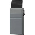 Fashion Men's Slim RFID Wallet Card Holder Aluminum Side Push Front Pocket Credit Card Case Card Holders
