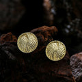TongLing European Retro Non-piercing Earring Vintage Textured Minimalist Clip-on Earring for Daily Wearing MegaBDM