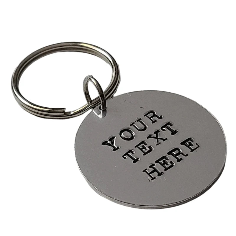 Wholesale Custom Durable Metal Key Chain Christmas Gift Custom Keyring Stainless Steel Your Name Keychain