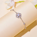 Vintage Design Luxury Moissanite Bracelet Women's Noble and Elegant Style S925 Sterling Silver Moissanite Bracelet Jewelry