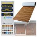 EVA Faux Teak Decking Custom Boat Flooring Mat No slip Boat Floor With Adhesive Backing