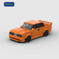 Creative Nostalgic Moc Moc Bricks Model Toys Boys Orange Sport Car Building Blocks Toy for Kid Gift Car Building Block Sets