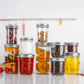 Wholesale 4 oz 8 oz 16 oz Glass Mason Jar With Metal Lid/ Wide Mouth Glass Jam Peanut Butter Glass Jar