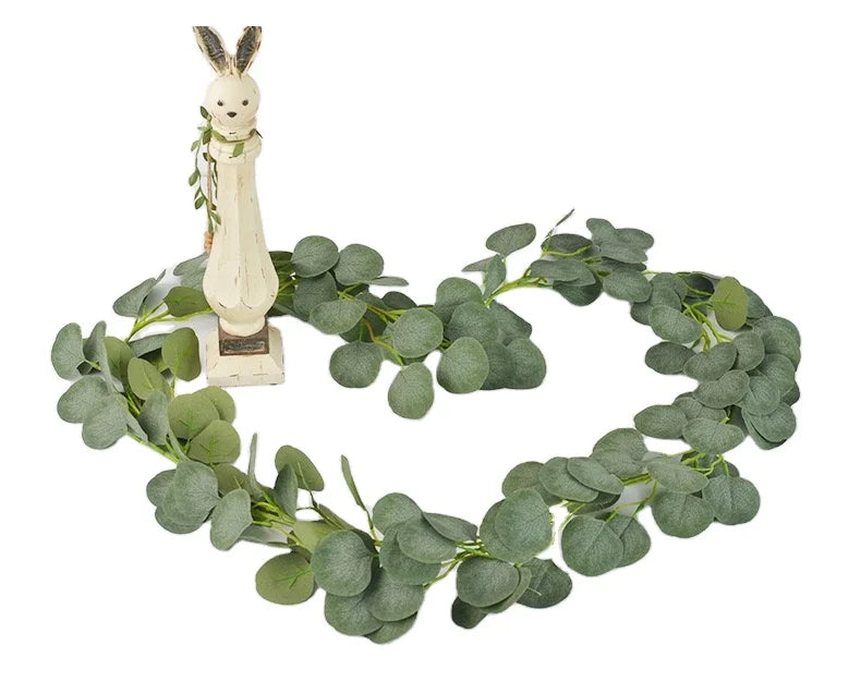 Wholesale 6ft Real Touch Eucalyptus Greenery Leaves Garland Artificial for Wedding Decoration Shower