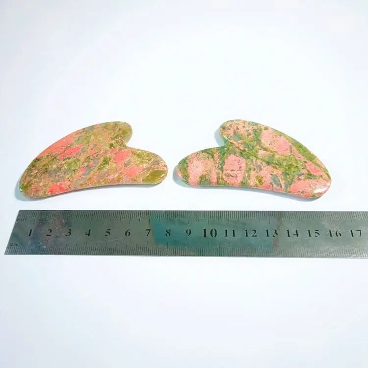 2026 Gua Sha Custom Logo Massager Body Facial Tool unakite Guasha Jade Roller Stone Gua Sha Set