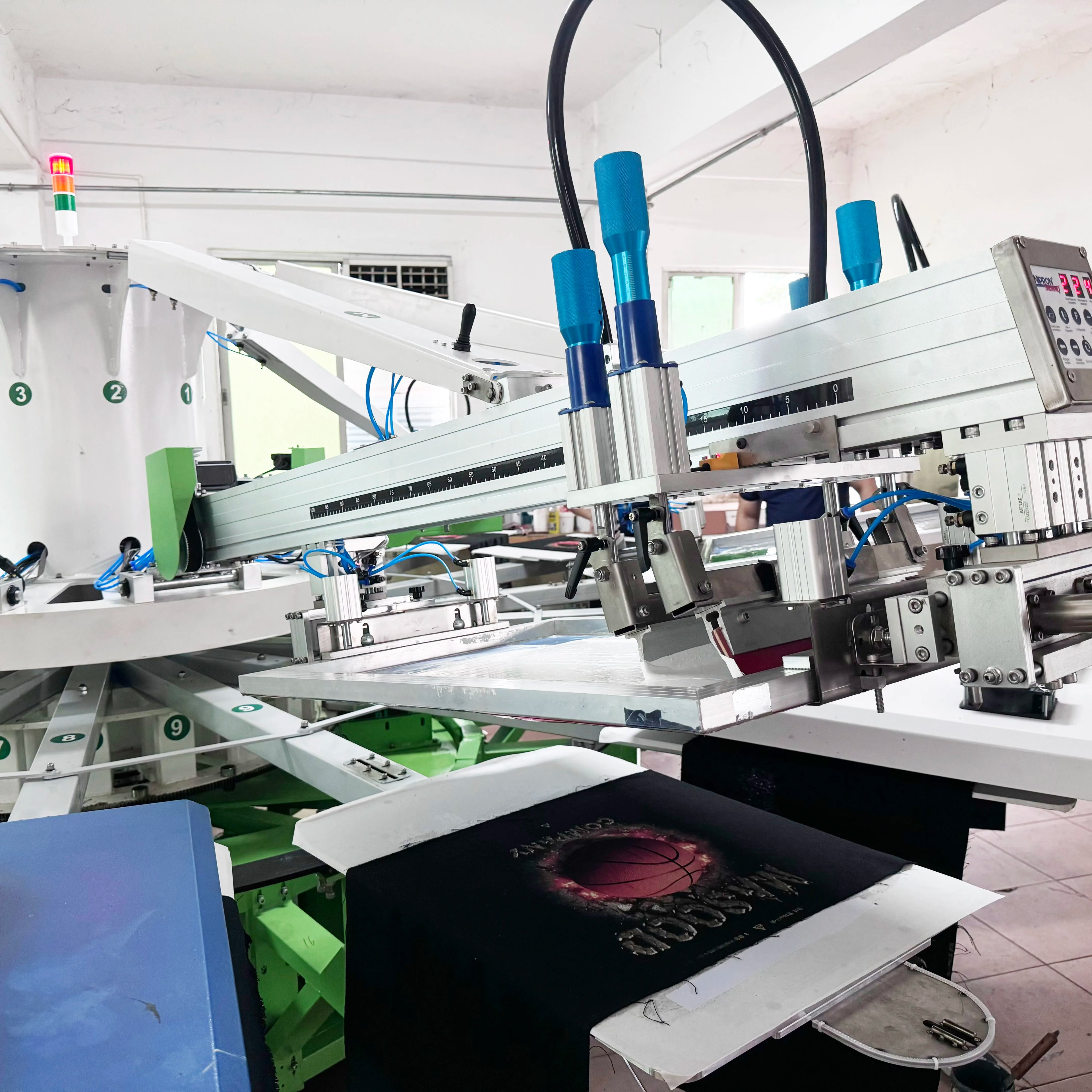 Automatic Screen Printing T Shirt Machine for Man Ladies Kids T-shirt Clothing Custom Logo