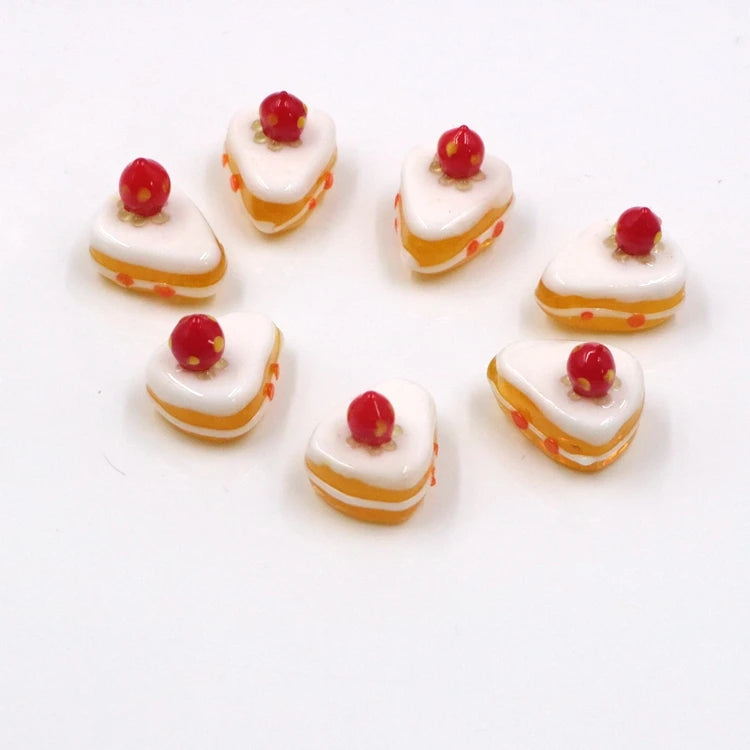 Super Quality Lampwork Murano Glass Sweet Cake Figurine