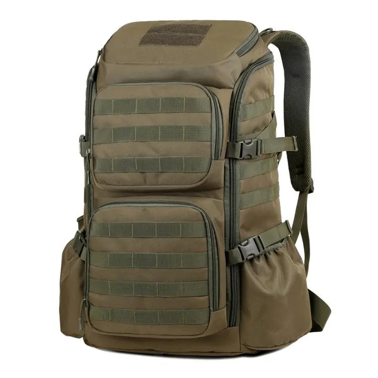 Wholesale Large Capacity Multifunctional Waterproof Hiking Bag Outdoor Tactical Backpack Linen Oxford 3P Camouflage Design