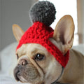 Manufacturer Wholesale Pet Accessories Fashion Warm Winter Bulldog Hat Cat Dog Puppy Knitted Hat Handmade Dog Cat Hat