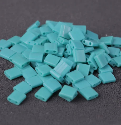 Miyuki Tila Beads 5 * 5 * 1.9 mm [16 Color Opaque  Dyed ]10g Pack