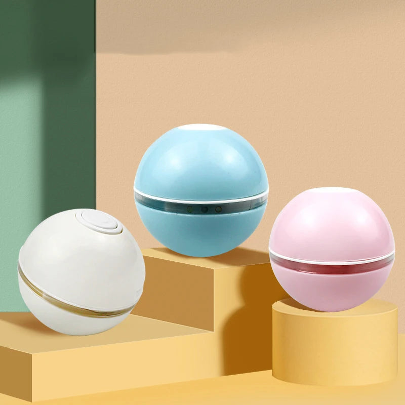 Usb Rechargeable Interactive Durable 360 Degree Automatic Rolling Ball Simons Cat Game Self Rotating Pet Cat Toy Ball