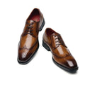 High Quality Men's Dress Shoes Genuine Leather Flats Oxfords for Wedding Business Casual Office Dropshipping Winter Formal