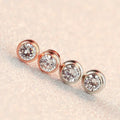 Trending Stud Earrings Jewelry Simple Designer Women's Fashion Stainless Steel Hypoallergenic Gold Plated Stud Earrings