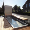 Modern Outdoor Garden Decoration Stainless Steel square Water Fountain Sculpture
