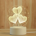 Newish Custom Photo Creative 3d Illusion Animal Acrylic Table Desk Base Led Christmas Lamp Kid's Room Decor Night Light for Gift