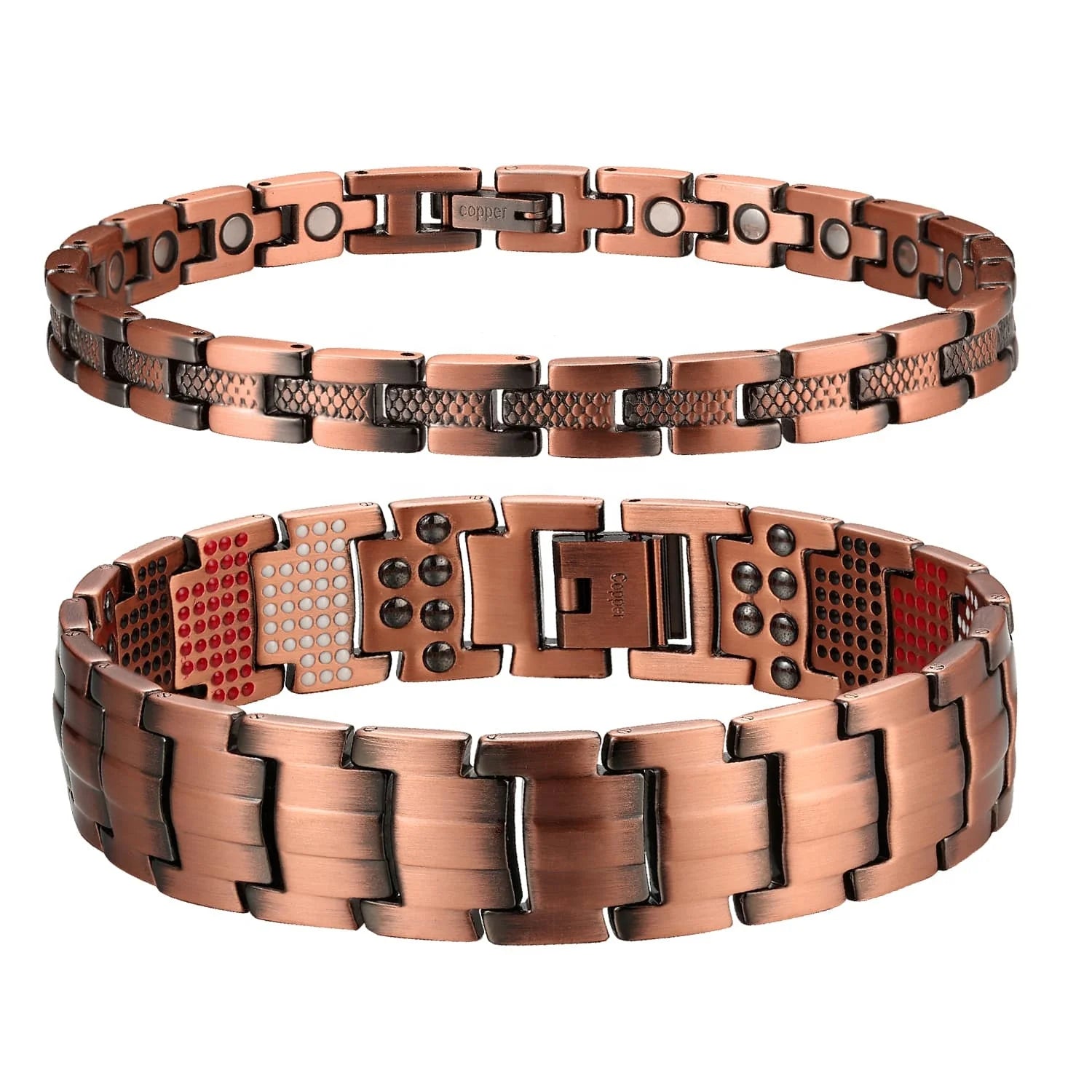 Fashion Jewelry Classic Adjustable Chain Bracelet Copper Magnetic Jewelry Bracelets for Arthritis  Women
