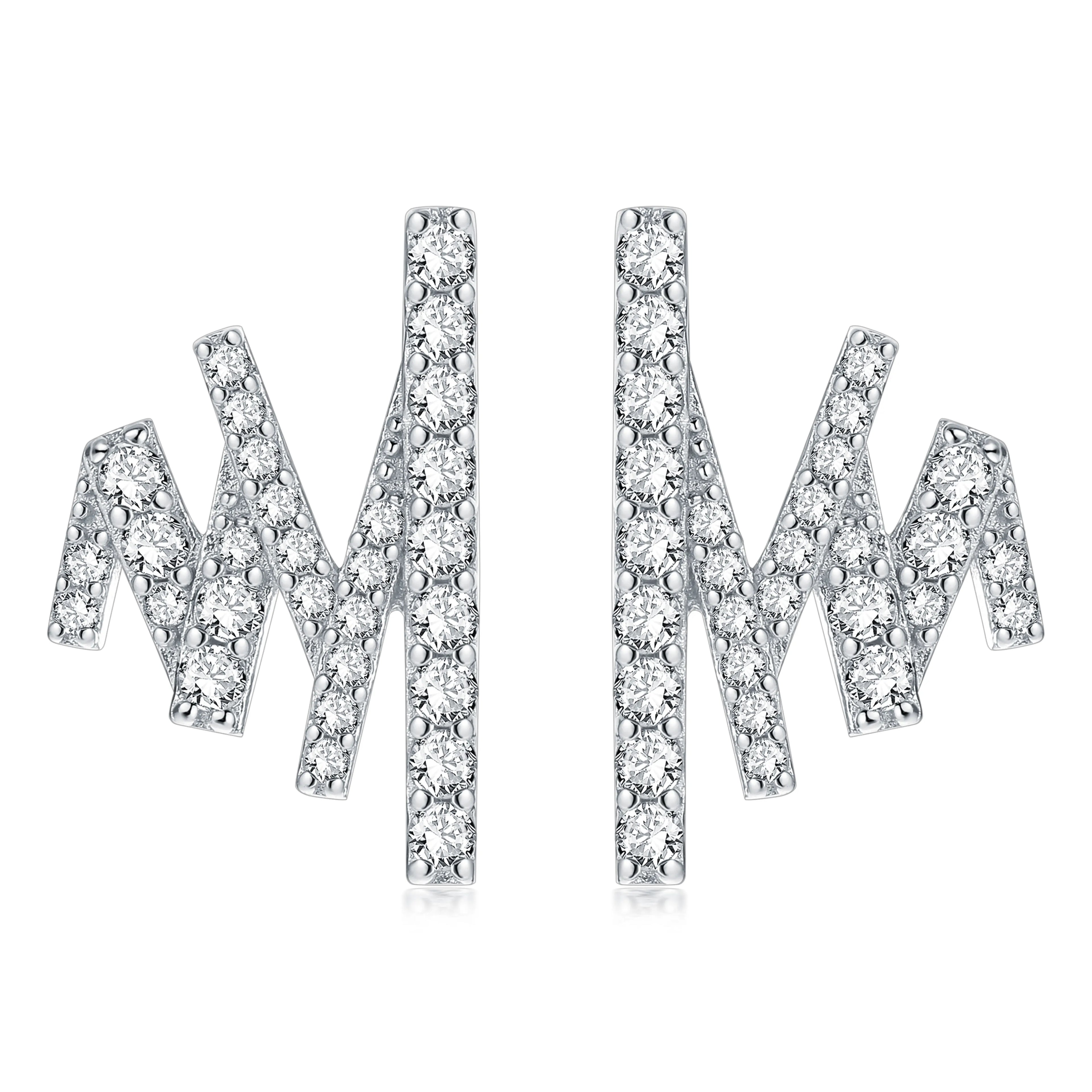 Fashion Hot Sale 925 Sterling Silver Jewelry Stud Earrings Cute Simple Style Earring