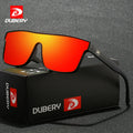 DUBERY 2026 Unisex Sunglasses High Quality Oversized Polarized Shield New Trendy Blue and Red Frames for Men Women Wholesale