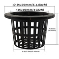 Hydroponic Net Pots Transparent clear Orchid Breathable Drainage Anti Rot Root Special Mesh Plastic Phalaenopsis Flower Pot