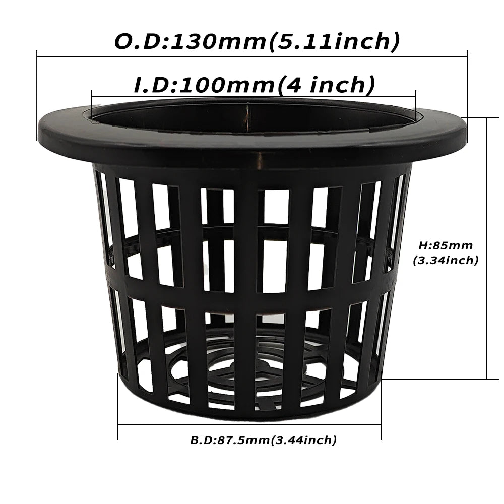Hydroponic Net Pots Transparent clear Orchid Breathable Drainage Anti Rot Root Special Mesh Plastic Phalaenopsis Flower Pot
