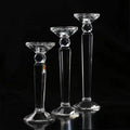 Wholesale New Unique and Luxurious Glass Candlesticks Customized for Table Event Centerpiece