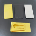 Custom Blank Stainless Steel Metal Folding Money Clip Metal Mens Wallet Money Clip