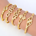 Fashion Jewelry Fashion Zircon Copper Charm Bracelets for Women
