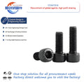 DIN912 Hex Socket Cap 12.9 Grade Hexagon Socket Bolt Fasteners for Home and Office Furniture Assembly M6 Bolt