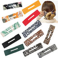 MIO Newest Elegant Hair Bow Ribbon Hair Clip Printed Bow Hairband Magic Knotted Deft Bun Fashion Hair Decoration