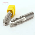 CHENGZHEN HRC55 2-Flute Flat CNC Milling Cutter - High Precision â‰¤0.005mm Spiral Router Bits RoHS Certified