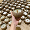 Coconut Shell Bowl for Candles Scented Candle Home Incense Bedroom Birthday Gift Decoration