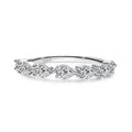 Luxury 925 Sterling Silver Row CZ Diamond Water Drop Shape Engagement Wedding Princess Rings For Women