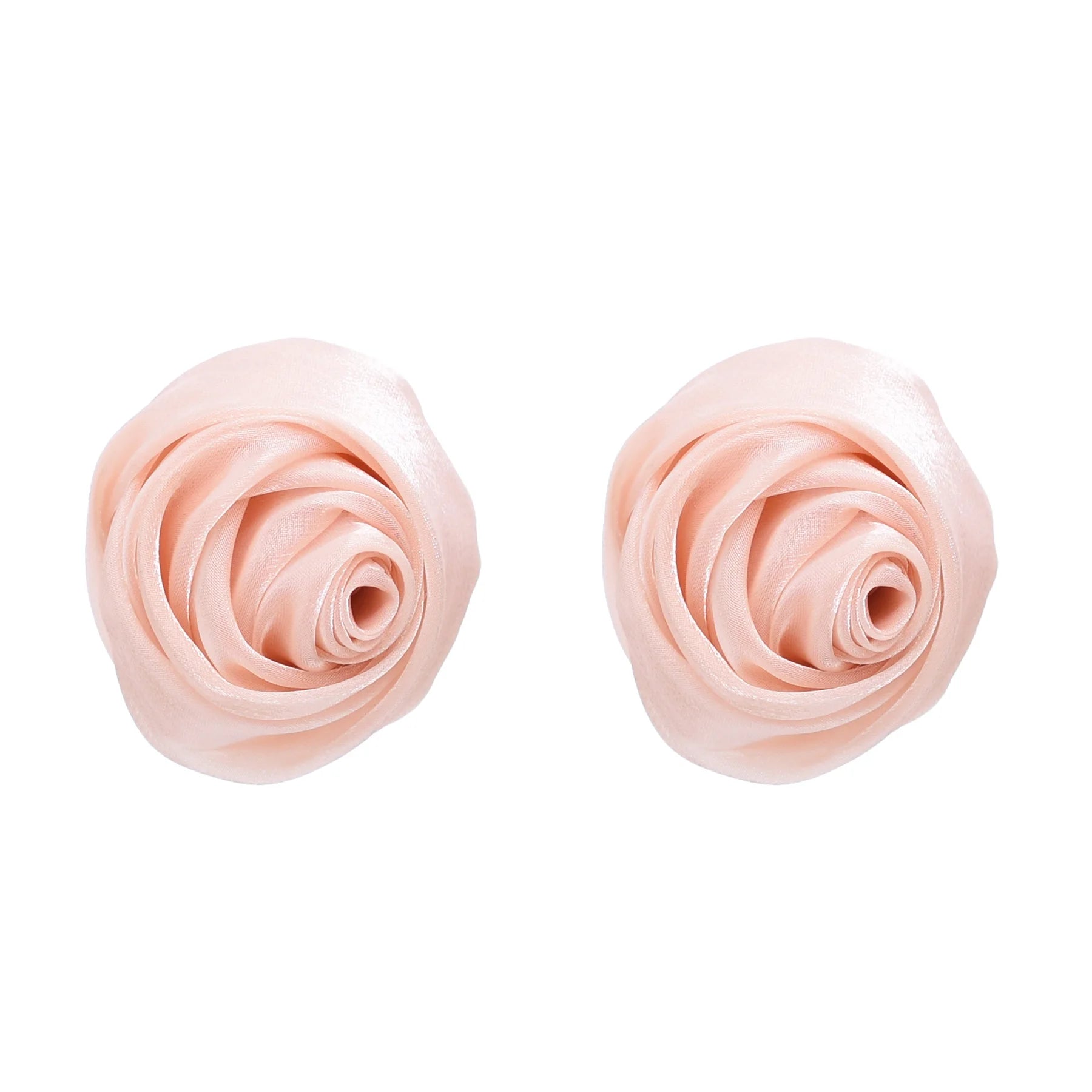Fabric Rose Stud Earrings Novelty Funny Leopard Print Spotted Rose Earrings for Women Jewelry