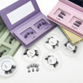 New Arrival Super Thin Band Customize Faux Mink Reusable Eyelash Length Magnets False Lashes Partner Set Glue Free Eyelash