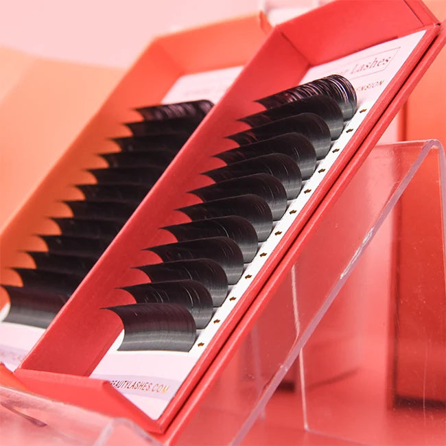 Eyelash Extension Cashmere Volume Eyelash Trays Wholesale Fluffy Velvet Matte Black Mink Individual Lashes