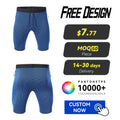 Custom Logo Casual Mid Outdoor Running Quick Drying Sports Fitness Shorts Compression Men's Lightweight Breathable Drawstring