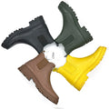 Custom LOGO Waterproof Ankle Rubber Shoes Rain Boots Wellington Gumboots Women Chelsea Boots for Ladies