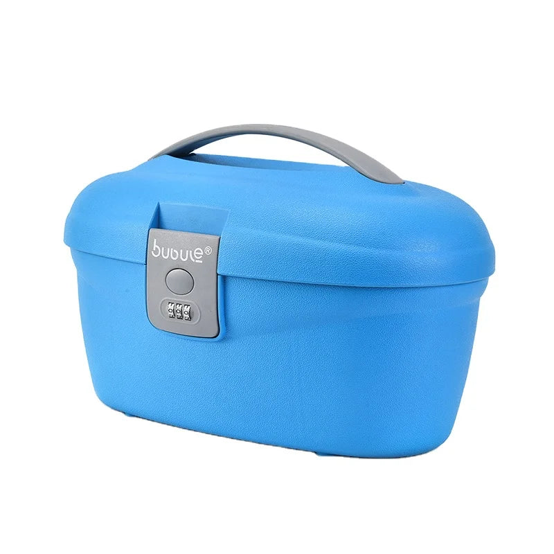 BUBULE BC03 Fashion Open PP Plastic Hardshell Carry-On Travel Cosmetic Case with Mirror