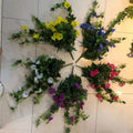A-1463 Plastic Custom Production Faux Bougainvillea Artificial Petunia Hanging Baskets Flower Bouquet