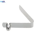 5mm Flat Nickel Steel V Shape Spring Clip Snap Button Clip Metal Push Button Fastener for Telescopic Tube Tent Pole Canoe Paddle
