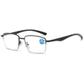 Wholesale Anti-blue Light Photochromic Reading Glasses Progressive Multifocal Far Medium and Near Three-use Reading Glasses