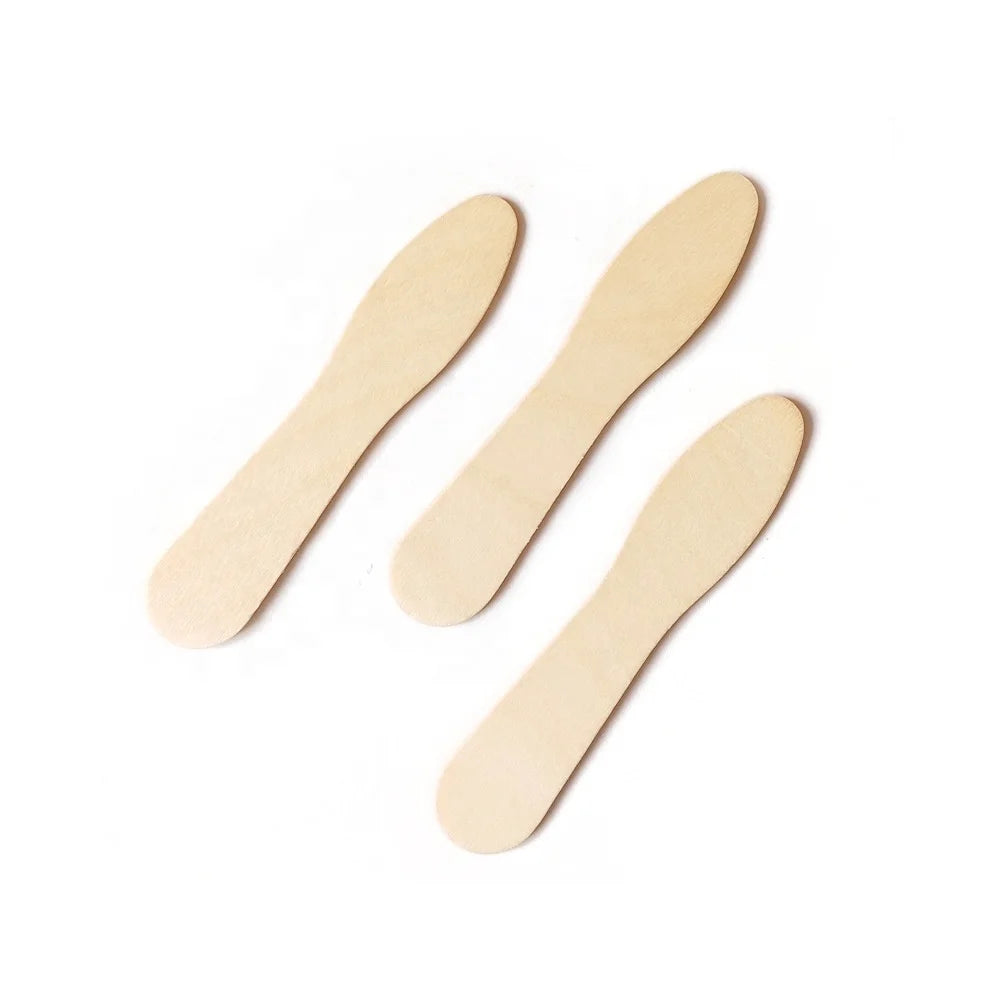 Manufacturer Wholesale 75mm Wooden Ice Cream Spoons Stick with Customized Engraved logo