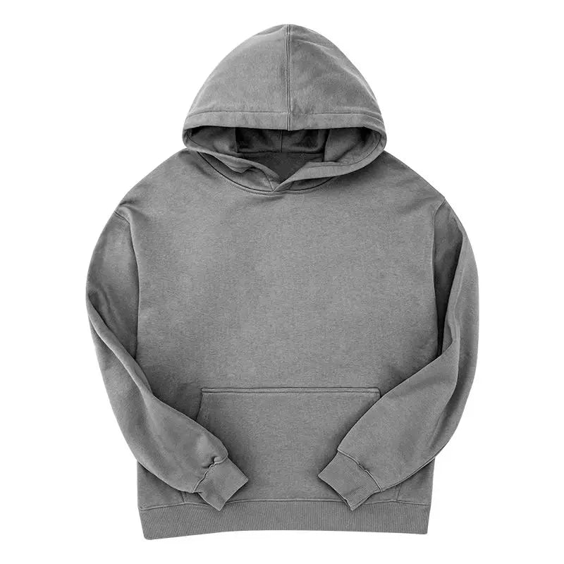 Unisex Large Size Drop Shoulder 100% Cotton Hoodie Quality Custom Printed Logo Autumn Hooded Collar for Men