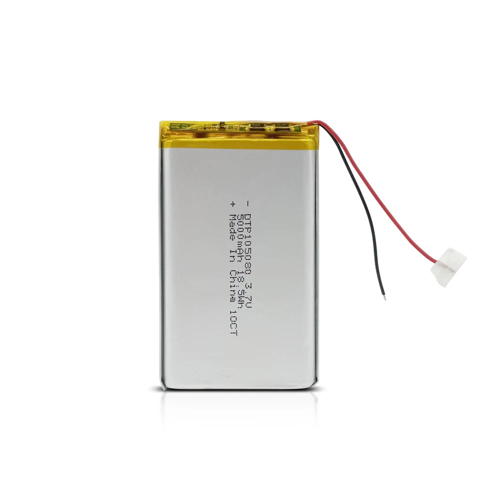 KC/CE /ROSH Approved 105085 Lithium Polymer Rechargeable Batteries 105080 3.7v 5000mah Lipo Battery for Power Bank