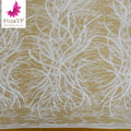HY2409 White Lace Fabric Embroidered Nigerian French Tulle Eyelash Chantilly Traditional Wedding Fabric