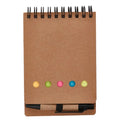 Natural Cardboard Cover Spiral Bound Multi-purpose Note Pad Sticky Note Promotional Gifts MH013 Jotty Sticky Note Pad in Stock