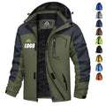 Wholesale Custom Men's Winter Zippered Jacket Windproof Outdoor Hooded Collar Winter Windproof Zip up Jacket MegaBDM