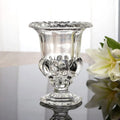 Modern Nordic Thick Heavy Flower Transparent Glass Vase for Wedding Party Use Durable Eco-Friendly Tabletop Decoration