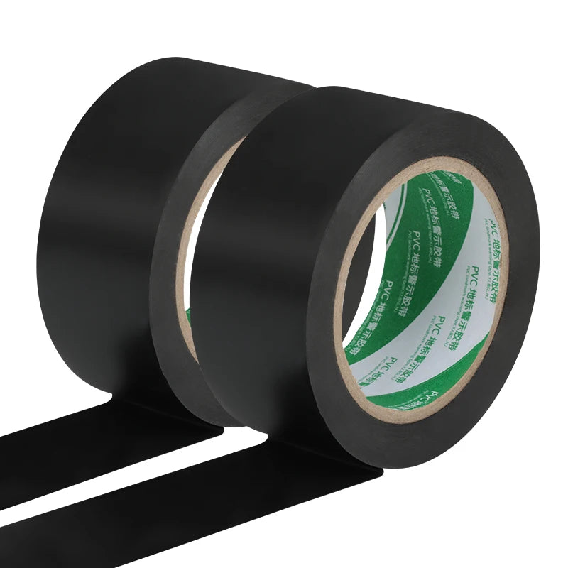 UJANG Self-Adhesive PVC Floor Marking Warning Tape Polyester with Acrylic Adhesive Hazard Tape for Safety Purpose
